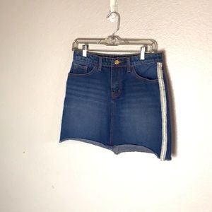 Obey Mini Jean Skirt Sz 28 NWOT